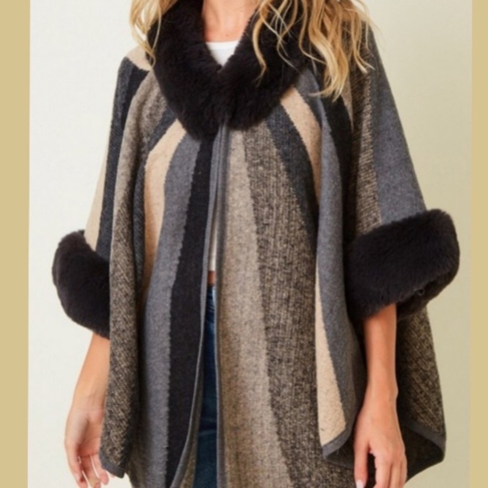 Gorgeous faux fur cape